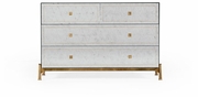 494382-G-GES Jonathan Charles Fine Furniture JC Modern - Luxe Eglomise & Gilded Large Chest Of Drawers