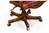 494395-MAH-L016 Jonathan Charles Buckingham Buttoned Red Leather Desk Chair (Low Back)