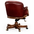 494395-MAH-L016 Jonathan Charles Buckingham Buttoned Red Leather Desk Chair (Low Back)