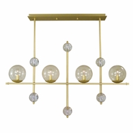 F-4944 Framburg 4-Light Solaris Island Chandelier