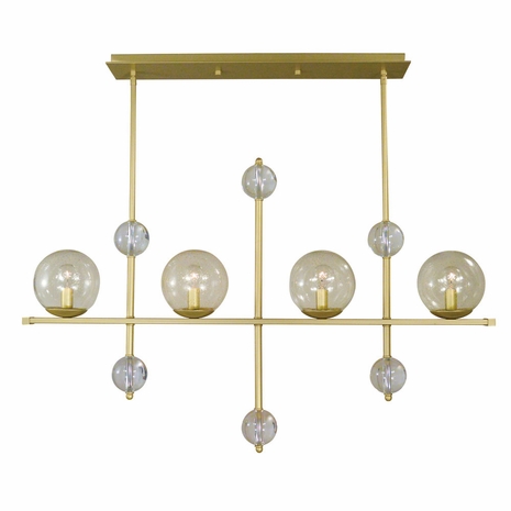 F-4944 Framburg 4-Light Solaris Island Chandelier