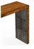 494401-LAW JC Modern Moroccan Argentinian Walnut & Anthracite Faux Shagreen Console