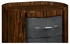 494406-MAS JC Modern Metropolitan Faux Macassar & Anthracite Shagreen Oval Chest (Tall)