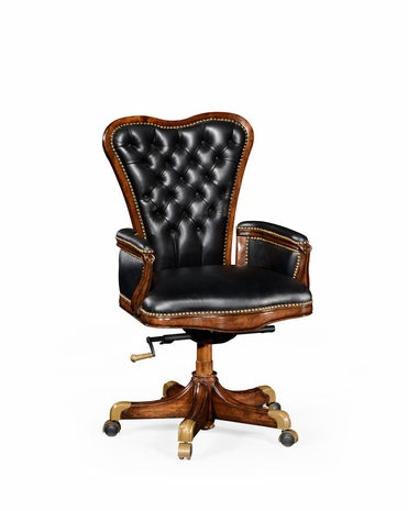 494407 Jonathan Charles Windsor Buttoned Leather office Armchair