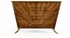 494413-LAW Jonathan Charles Moroccan Argentinian Walnut Veneered Tapering Chest Of Drawers