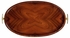 494425-SAH JC Modern Santos Art Deco Oval Tray With Brass (High Lustre)