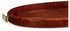494425-SAH JC Modern Santos Art Deco Oval Tray With Brass (High Lustre)