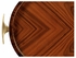 494425-SAH JC Modern Santos Art Deco Oval Tray With Brass (High Lustre)