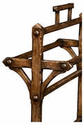 494428-TDO Jonathan Charles Victorian Style Tudor Oak Towel Rack