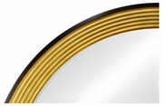 494462-GIL Jonathan Charles Fine Furniture JC Modern - Luxe Contemporary Circular Recessed Gilded Mirror