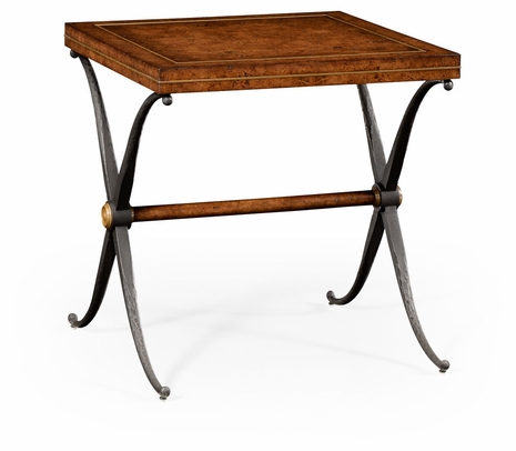 494466-25H-RBO JC Edited Anvil Hammered Iron Side Table