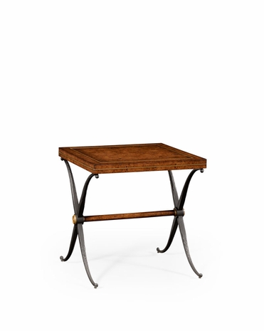 494466 Jonathan Charles Anvil Hammered Iron Side Table