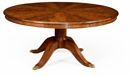494505-66D-CWM Jonathan Charles Buckingham 66" Walnut Dining Table - No Extensions