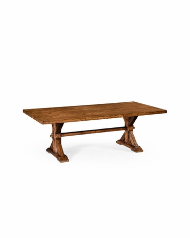 494528 Jonathan Charles Huntingdon Large Solid Walnut Topped Dining Table