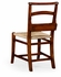 494546-SC-WAL Jonathan Charles Rustic walnut church side chair