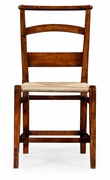 494546-SC-WAL Jonathan Charles Rustic walnut church side chair