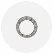 494568-48D-S JC Modern Lux 48" Interlaced Silver & Glass Dining Table