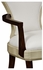 494586-AC-GSH-L025 JC Modern Opera Art Deco Armchair With Cream Leather