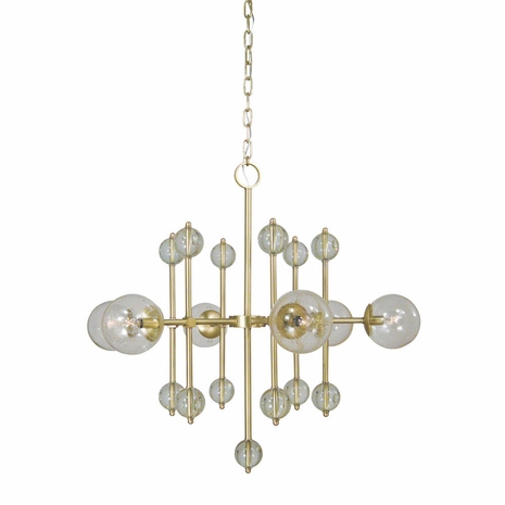 F-4946 Framburg 6 Light Polished Nickel Solaris Chandelier