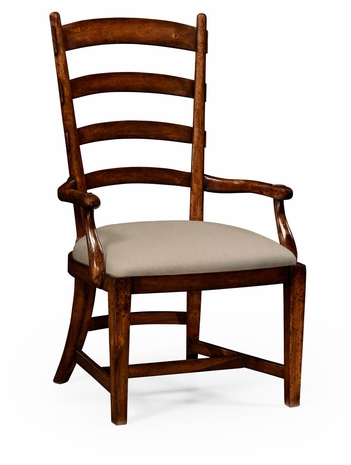 494604-AC-WAL-F001 Jonathan Charles Country Farmhouse Walnut Fireside Armchair