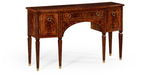 494645-MAH Jonathan Charles Regency mahogany bow fronted sideboard