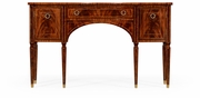494645-MAH Jonathan Charles Regency mahogany bow fronted sideboard
