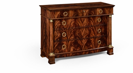 494653-BMA Jonathan Charles Mahogany biedermeier low chest