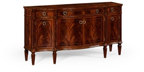 494662-MAH Jonathan Charles Serpentine mahogany sideboard with four doors