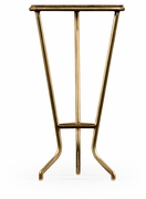 494681-LAW Jonathan Charles Moroccan Argentinian Walnut Veneered Triangle Lamp Table