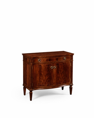 494692 Jonathan Charles Buckingham Bowfront Mahogany Side Cabinet