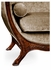 494710-WAL-F005 Jonathan Charles Versailles Empire Style Sofa (Walnut/Velvet Calico)