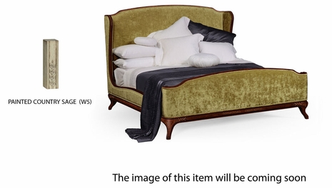 494720-CAK-PCS-F004 Jonathan Charles Versailles Us Cali King Louis Xv Bed (Country Sage/Velvet Lime)