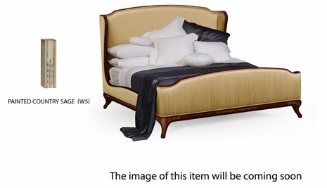 494720-CAK-PCS-F008 Jonathan Charles Versailles Us Cali King Louis Xv Bed (Country Sage/Silk Muscatelle)