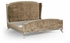 494720-CAK-SIL-F005 Jonathan Charles Versailles Us Cali King Louis Xv Bed (Silver Leaf/Velvet Calico)