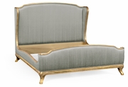 494720-USK-GIL-F009 Jonathan Charles Versailles Us King Louis Xv Bed (Gold Leaf/Silk Dove)