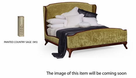 494720-USK-PCS-F004 Jonathan Charles Versailles Us King Louis Xv Bed (Country Sage/Velvet Lime)