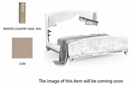 494720-USQ-PCS-FCOM Jonathan Charles Versailles Us Queen Louis Xv Bed (Country Sage/Com)