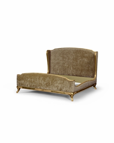 494732 Jonathan Charles Uk Only Louis Xv French Style Bed (Uk Queen/Velvet)