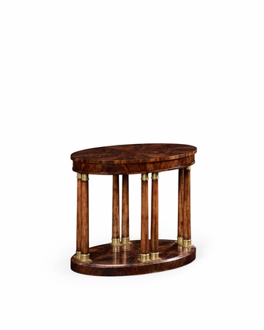 494778 Jonathan Charles Knightsbridge Mahogany Biedermeier Style Oval Side Table