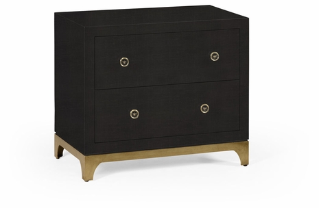 494783-G-LCC Jonathan Charles Charcoal & Gold Low Chest