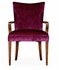 494808-AC-CWM-F003 Jonathan Charles Buckingham Biedermeier Style Walnut Dining Armchair (Fuchsia)