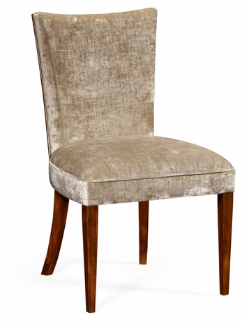 494808-SC-MAH-F005 Jonathan Charles Buckingham Biedermeier Style Mahogany Dining Side Chair (Calico)