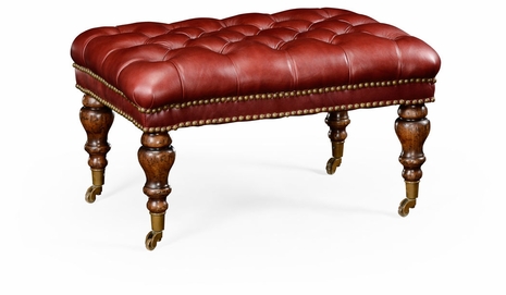 494810-WAL-L016 Jonathan Charles Large Chesterfield style footstool/ottoman
