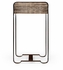 494818-DLF JC Modern Detroit 50's Americana Side Table With Steel Details