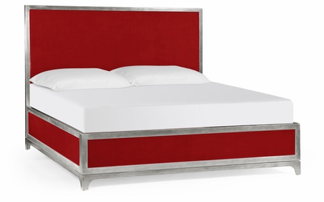 494864-CAK-SIL-LLS Jonathan Charles Alexander Julian Alexander Julian Cali King Bed (Lipstick/Silver)