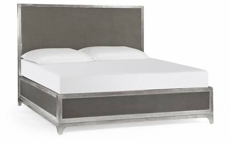 494864-CAK-SIL-LST Jonathan Charles Alexander Julian Alexander Julian Cali King Bed (Slate/Silver)