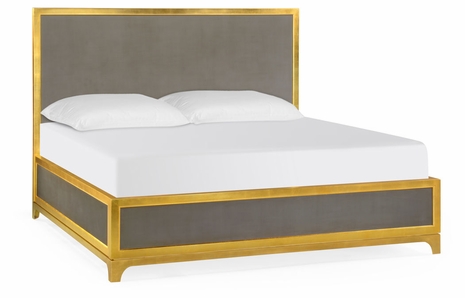 494864-USK-GIL-LST Jonathan Charles Alexander Julian Alexander Julian Us King Bed (Slate/Gold)