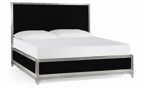 494864-USK-SIL-LNH Jonathan Charles Alexander Julian Alexander Julian Us King Bed (British Navy/Gold)