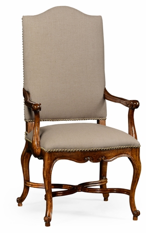 494888-AC-WAL-F001 Jonathan Charles French baronial style country armchair, upholstered in Mazo
