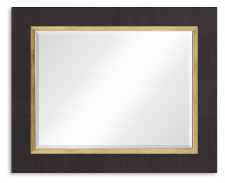 494893-GIL-LCF Jonathan Charles Alexander Julian "Homespun" Mirror (Coffee/Gold)